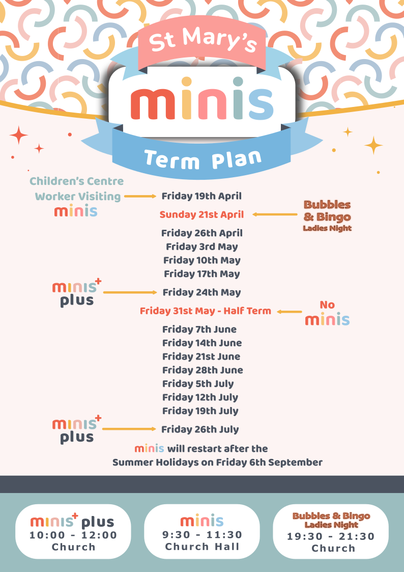 St Mary's Mini's Timetable - P